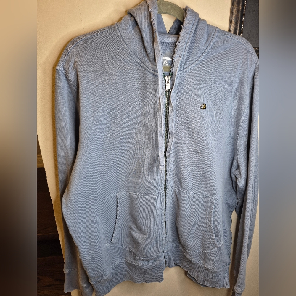 Express Blue Full Zip Hoodie - Picture 9 of 13